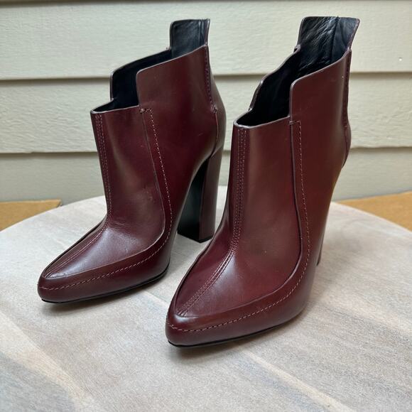 Alexander Wang Kim Oxblood Womens Boots Size 38.5 EU Burgundy Boot RARE - Picture 2 of 16
